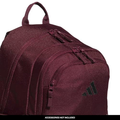 adidas Amplifier Backpack for Laptop, School and Gym, 28L, Maroon/Regular, OSFA - color: Maroon/Regular
