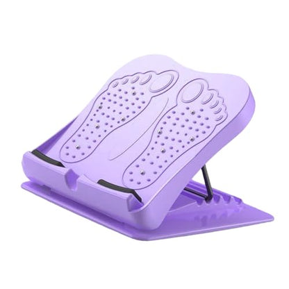 Foldable Calf Stretching Board Space Saving Adjustable Stretching Platform for Gym Training At Home Leg Stretch Board - color: Purple