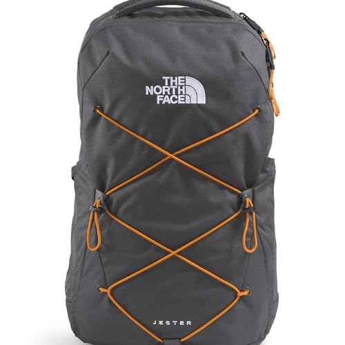 The North Face Jester Everyday Laptop Backpack - Commuter Daypack, Water Repellent, Laptop Sleeve, Anthracite Grey/Dust Orange, One Size - color: Anthracite Grey/Dust Orange