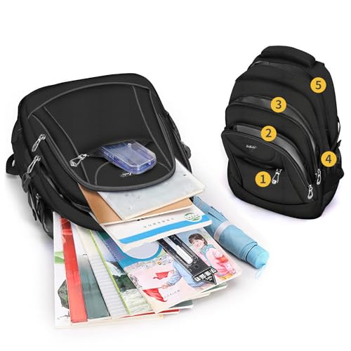 Casual Lightweight Backpacks for Boys & Girls, School Bookbags, 15 "Laptop Backpack, Travel Bag - color: 211hei