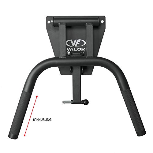 Valor Fitness Wall Mounted Dip Station - Foldable Dip Bar for Home Gym -Heavy Duty Steel Upper Body Training Equipment - Multi Grip Handles for Dips, Leg Raises, and Ab Workout - 350 lb Capacity