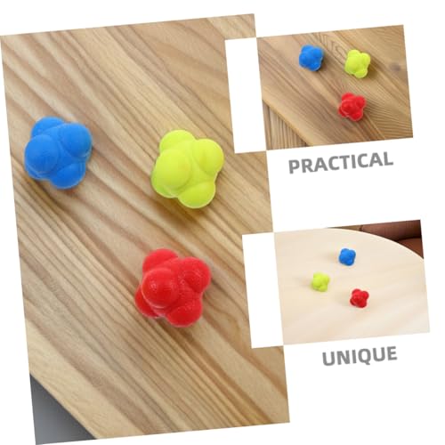 6pcs Hexagon Reaction Speed Training Ball Reflex Agility Ball for Boys and Girls Adults Training