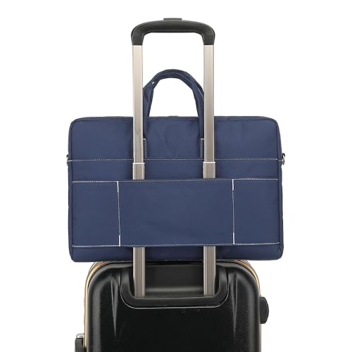 15-15.6 inch Laptop Shoulder Bag, for MacBook Pro 16, Hp Lenovo Dell 14 inch Waterproof Messenger Bag Case Sleeve (Dark blue) - color: Dark Blue
