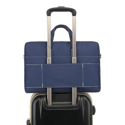 15-15.6 inch Laptop Shoulder Bag, for MacBook Pro 16, Hp Lenovo Dell 14 inch Waterproof Messenger Bag Case Sleeve (Dark blue) - color: Dark Blue