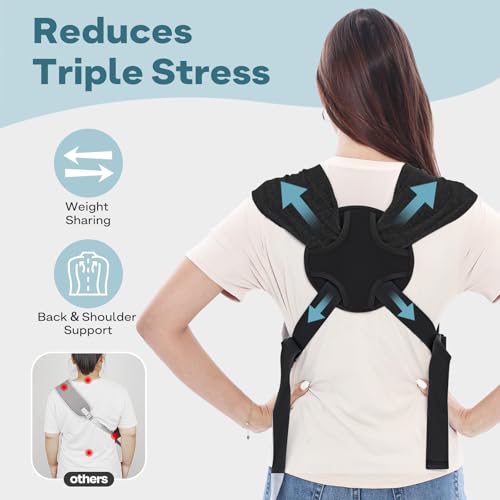 Supet Dog Carrier Sling for Small Dogs, Hands Free Adjustable Soft Cotton Puppy Chest Bag Carrier, Anti-Anxiety & Back Pain Relief Pet Front Pack (Black, Plus) - color: Black, size: Plus (5-12 LBS)