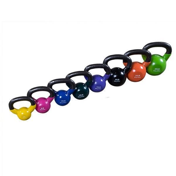 Body-Solid Vinyl Coated Kettlebells with Kettle Grip Handles, Perfect Kettlebells for Weight Training and Core Workout Exercise Equipments - style: 12lbs.