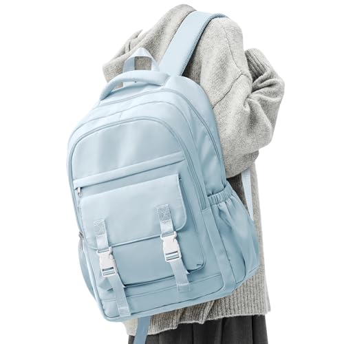 School Backpack For Women Men College Backpack With Lots Of Pockets Cute BookBag Casual Daypack Backpacks For Teens Girls Boys Waterproof(Blue) - color: D3-blue