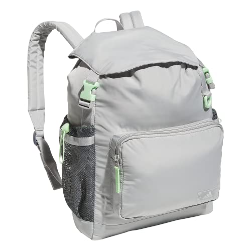 Saturday Sport Fashion Compact Small Size Backpack - color: Grey Two/Semi Green Spark
