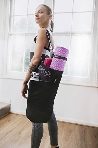 Yoga Mat Bag – Versatile Yoga Bag with Mat Straps & Storage Pockets, Holds Yoga & Pilates Mats, Lightweight & Durable - color: Lavender Bliss