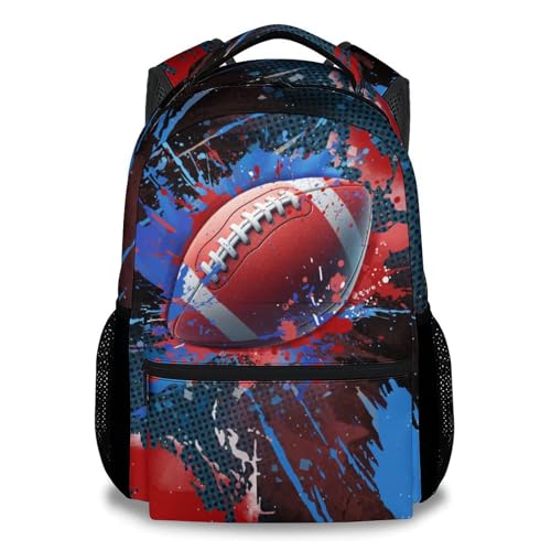 COZYAURA Boy Backpack - Football Backpacks for Boys - 17 Inch Kids Bookbag for Elementary Middle School - Sports Theme School Bags for Ages 6-12 - color: Style-5