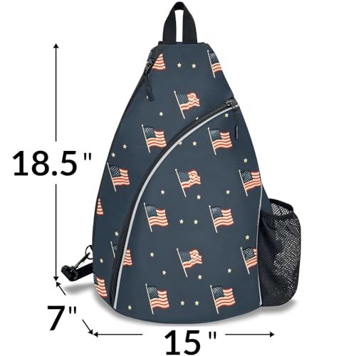 Pickleball Bag for Women Men Adjustable Crossbody Sling Backpack Hold Pickleball Paddle Water Bottle - color: Multicolor 10