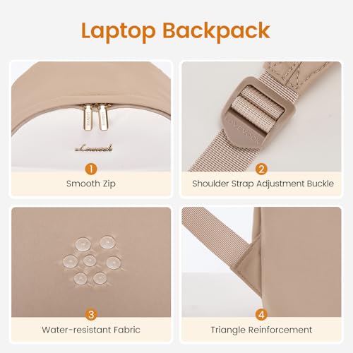 LOVEVOOK Mini Backpack Purse for Women, Small Puffer Lightweight Backpack, Casual Daily Daypack Purse for Women, back pack with Anti-theft Pocket for Travel-Khaki and Beige - color: Beige Khaki