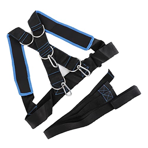 Ejoyous Sled Harness, Tire Pulling Harness Fitness Training Trainer with Adjustable Padded Shoulder Strap for Speed Improvement and Strength Training