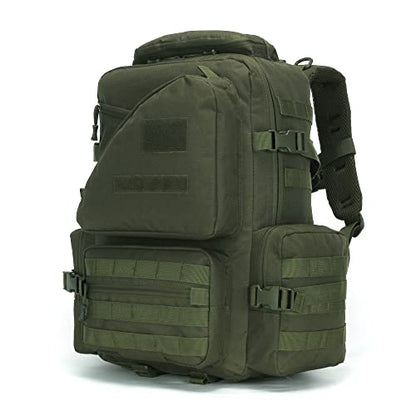 Lovelinks21 Hiking Trekking Rucksack Military Hiking Backpack 3 Day Molle Assault Pack Waterproof EDC Bag for Outdoor - color: Green