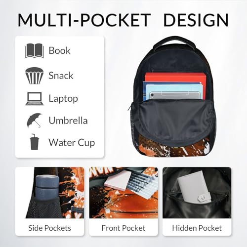 COZYAURA Boys Backpack Set - Personalized Basketball Backpacks for Kids - Sports Theme Bookbag for Elementary Middle School - Cool School Bag with Lunch Box & Pencil Case - color: Style-2