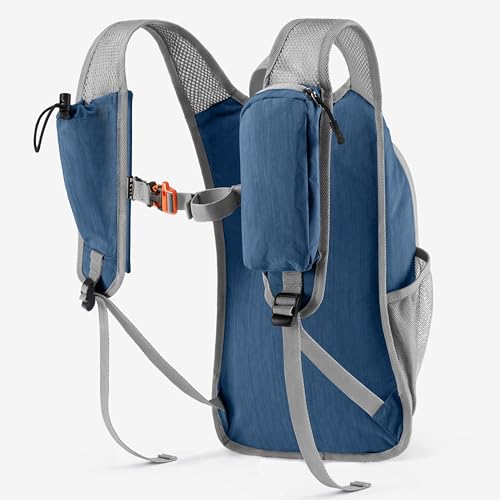 Uselike 10L Small Hiking Backpack Travel Daypack Lightweight Packable Back Pack for Women Men(Navy Blue) - color: Navy Blue