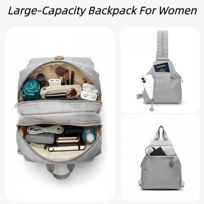 Oxford Waterproof Travel Purses for Women. 3 in 1 Anti Theft Travel Tote Bag,Trail Pocket Multi Pocket Crossbody Bag. - color: Black