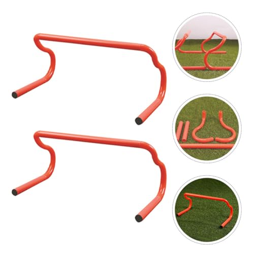 OSALADI 3pcs Detachable Athletic Speed Training Hurdles Orange Agility Training Equipment for Soccer Football Track Field Plyometric Drills