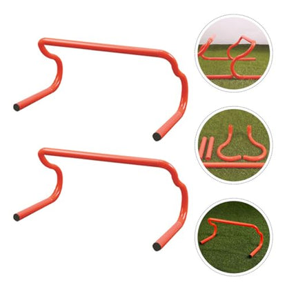 OSALADI 3pcs Detachable Athletic Speed Training Hurdles Orange Agility Training Equipment for Soccer Football Track Field Plyometric Drills