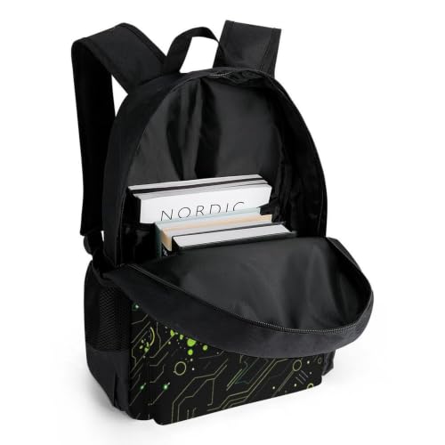 Football Backpack, Durable Polyester Daypack with Laptop Compartment, Reinforced Bottom, Adjustable Shoulder Straps And Multi Pockets for Travel And Daily Use - color: Football