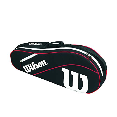 WILSON Advantage Tennis Bag Series - color: Black/White/Red