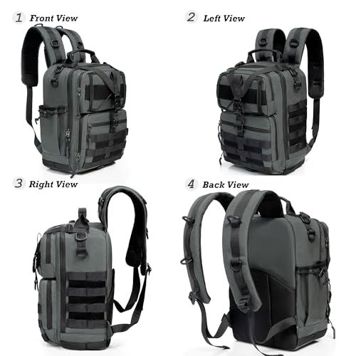 NICGID Sling Bags Chest Shoulder Backpacks, 13.3'' 14.1'' 15.6''Laptop Backpack Crossbody Messenger Bag Travel Outdoor (Grey-059, 14.1 Inch) - color: Grey-059, size: 14.1 inch