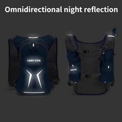Carey Sten Lightweight Hydration Backpack Running Vest with 1.5L Water Bag - color: Blue