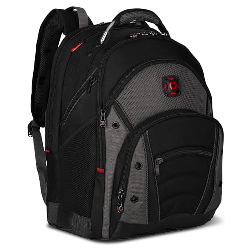 Wenger Synergy Laptop Backpack, Fits 16 Inch Laptop, Men's and Women's Laptop Bag, Black/Grey - style: Wenger Synergy Laptop Backpack