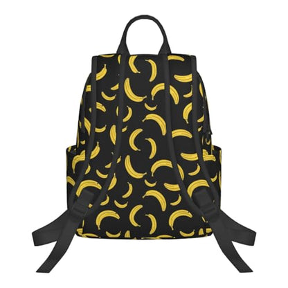 Laptop Backpack Pop Art Banana Fruits Print, Cushioned Back Panel, Front Zip, for Daily Commute & Outdoors - color: Picture (379)