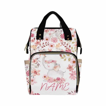 Personalized Customized Monogram Nappy Backpack with Thermal Pockets for Adults Kids, Large Capacity Waterproof Diaper Bag, Travel Gifts - color: Design-09
