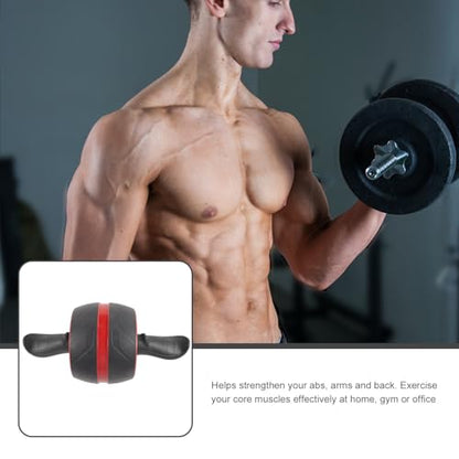 TOYANDONA Ab Roller Wheel Exercise Roller for Core Workout with Automatic Rebound, Portable Abdominal Trainer Wheel for Home Fitness, Men and Women Slimming Exercise Equipment