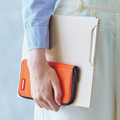 LIHITLAB LAB Slim Pen/Pencil Pouch, 0.7 × 3.9 × 8.5 Inches, Indigo (A7652-11) - color: Indigo, size: 0.7 × 3.9 × 8.5 Inches