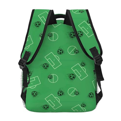 Soccer Laptop Backpack Cool Travel Hiking Backpack Mens Backpack Sport Casual Daypack Bag - color: Soccer 01
