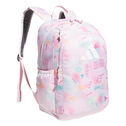 adidas Kids Affiliate Backpack – School Bag for Girls and Boys, 27L, Adi Haze Clear Pink/White, OSFA - color: Adi Haze Clear Pink/White