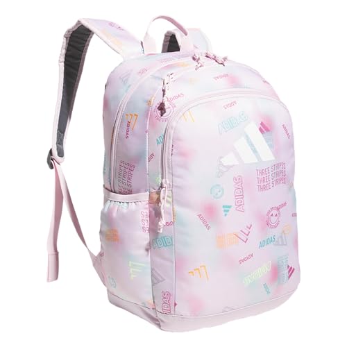adidas Kids Affiliate Backpack – School Bag for Girls and Boys, 27L, Adi Haze Clear Pink/White, OSFA - color: Adi Haze Clear Pink/White