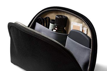 Bellroy Classic Pouch, Everyday kit, Leather and Woven Fabric (pens, Cables, Cosmetics, Personal Items) - color: Melbourne Black
