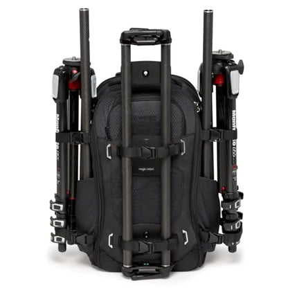 Manfrotto PRO Light Flexloader L, Professional Backpack for Cameras, Expandable Pocket for 3-Axis Gimbal Stabilizer, Multiple Tripod Attachment Points, Interchangeable Dividers, Black