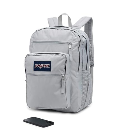 JanSport Laptop Backpack - Computer Bag with 2 Compartments, Ergonomic Shoulder Straps, 15” Laptop Sleeve, Haul Handle - Grounded Grey - color: Grounded Grey