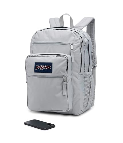 JanSport Laptop Backpack - Computer Bag with 2 Compartments, Ergonomic Shoulder Straps, 15” Laptop Sleeve, Haul Handle - Grounded Grey - color: Grounded Grey