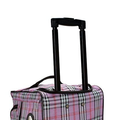 Rockland Rolling Duffel Bag, Black, 22" - color: PINKCROS, size: 22"
