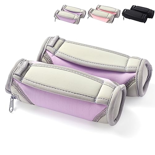 AceSpear Hand Weights for Women Men 1lb 2lbs 3lbs 4lbs Soft Dumbbells of 2, Detachable Walking Weight for Aerobics, Jogging, Running - color: Purple, style: 2 lbs x 2