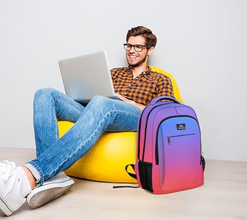 MATEIN Colorful Fashion Laptop Backpack, 15.6 Inch Slim Travel Computer Bag - color: Tie-dye, size: 15.6 Inch