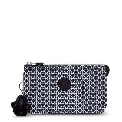 Kipling Women's Creativity Large Pouch, Versatile Cosmetics Kit, Lightweight Travel Organizer - color: Signature Print, size: 7.25''L x 4.25''H x 1.5''D