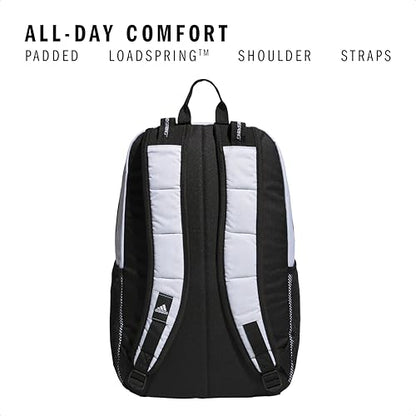 adidas Excel 7 School Backpack for Laptop, Gym and Travel, 34L, Twill White/Black/7, OSFA - color: Twill White/Black/7, size: One Size