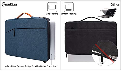 17.3 inch Laptop Briefcase Bag for HP Pavilion 17 Inch, Envy 17, PROBOOK 17, Dell G7 17.3, Dell Inspiron 17, ASUS VivoBook 17, Acer Aspire 17.3-in Computer Sleeve Case, Navy Blue - color: Navy Blue, size: 17-17.3 Inch