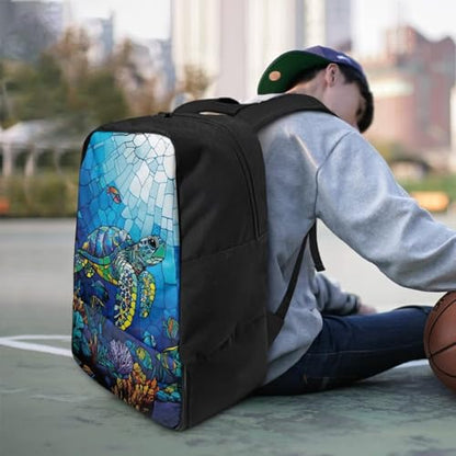 Basketball Backpack With Separate Ball Compartment And Shoes Fit Basketball Volleyball Football - color: Turtle
