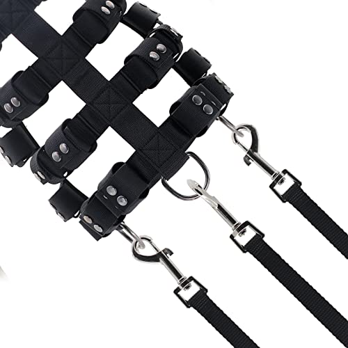 Dog Harness for Small Medium Large Dogs No Pull, Dog Weighted Vest, Tactical Dog Harness for Pit Bulls with Pockets (Adjustable Weight) - Weight Loss, Exercise, Walking, Muscle - size: Size S/Dog's Waist 23.5"-28.5"
