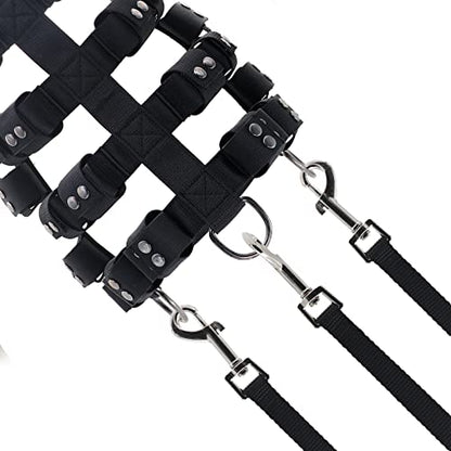 Dog Harness for Small Medium Large Dogs No Pull, Dog Weighted Vest, Tactical Dog Harness for Pit Bulls with Pockets (Adjustable Weight) - Weight Loss, Exercise, Walking, Muscle - size: Size M/Dog's Waist 26.5"-32.5"