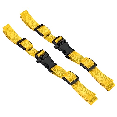 PATIKIL Backpack Belt Strap, 2 Pack Nylon Webbing Adjustable Replacement Waist Strap with Quick-Release Buckle for Pack Backpack Luggage Bags, Yellow - color: Yellow