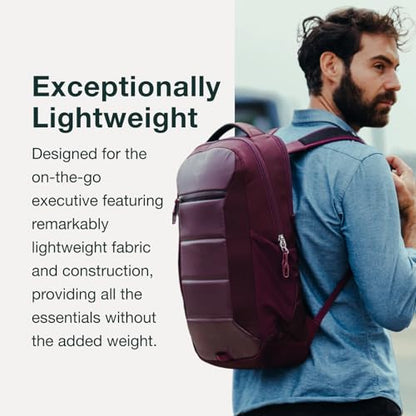 Osprey Ozone Slim Pack - Lightweight Laptop Backpack with AirScape Suspension, Water Bottle Pockets & Slim Travel Design - Fits Most 16" Laptops - Personal Item or Carry-On Compatible, Black - color: Black